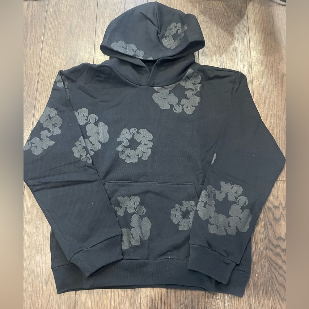 Denim tears hoodie black monochrome